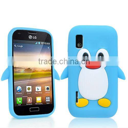 PENGUIN SILICONE SKIN MOBILE PHONE CASE COVER FOR LG OPTIMUS L5 E610