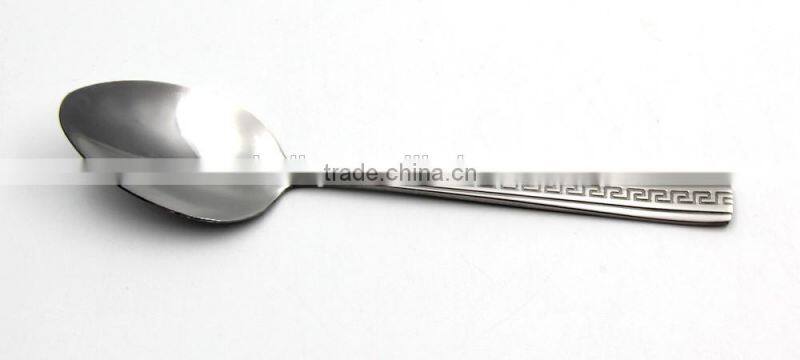 2016 top quality stainless steel soup & salad spoon