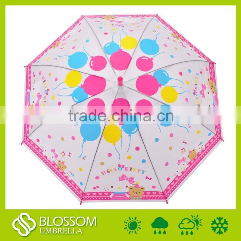 POE Automatic child umbrella,animal cat umbrella,lovely cat umbrella