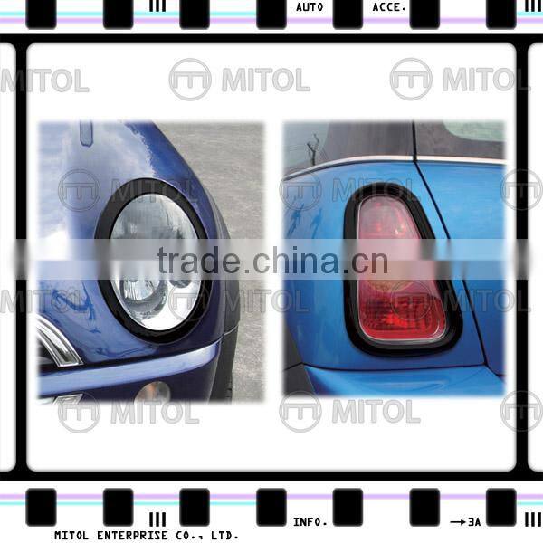 HEAD LAMP RIM For Mini Cooper R50 01-06 Gloss Black ABS Cover