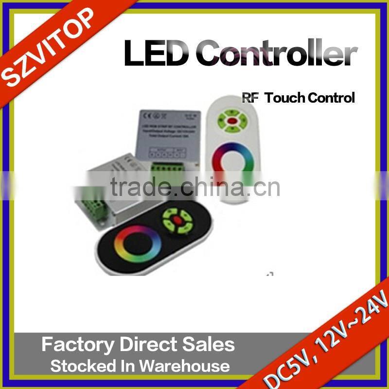 LED Light Strip Remote Controller Redio Frequency Buttom Touch Control DC5V,12V,24V