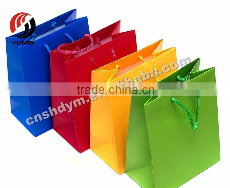 colorful gift logo customized paper bag