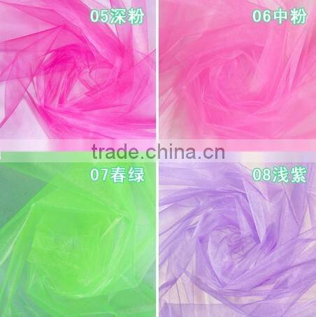 Crystal organza fabric/stiff organza fabric/silk organza fabric india
