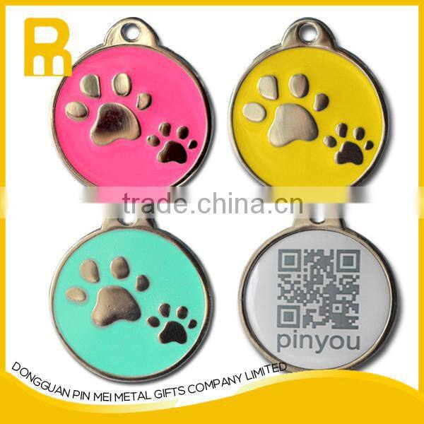 Custom QR code/ ID printing dog tags/pet tags