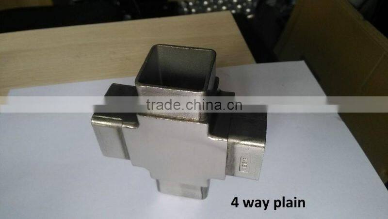 304 316 stainless steel round steel tube connectors