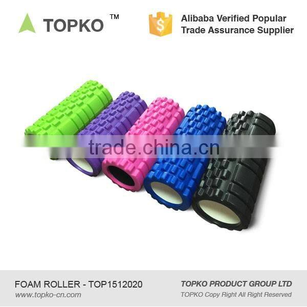 Wholesale Yoga & Pilates Type High Density Grid Foam Roller hard grid 33*14 custom eva foam roller