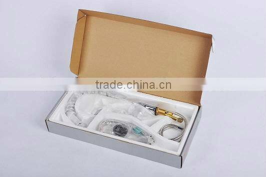 Two heads chromed spring kitchen mixer QH0783-8S