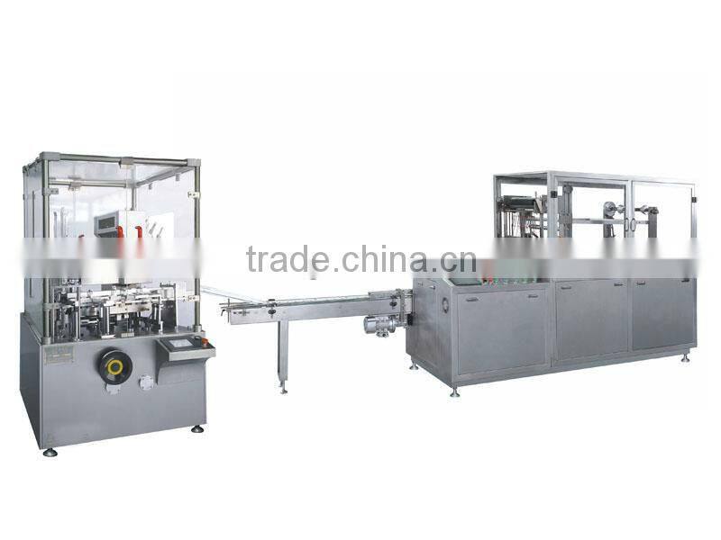 TMP-300/JDZ-100 Automatic Cartoning Machine and Cellophane Wrapping Machine Production Line