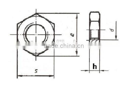 07 DIN934 Low Carbon Steel Nuts