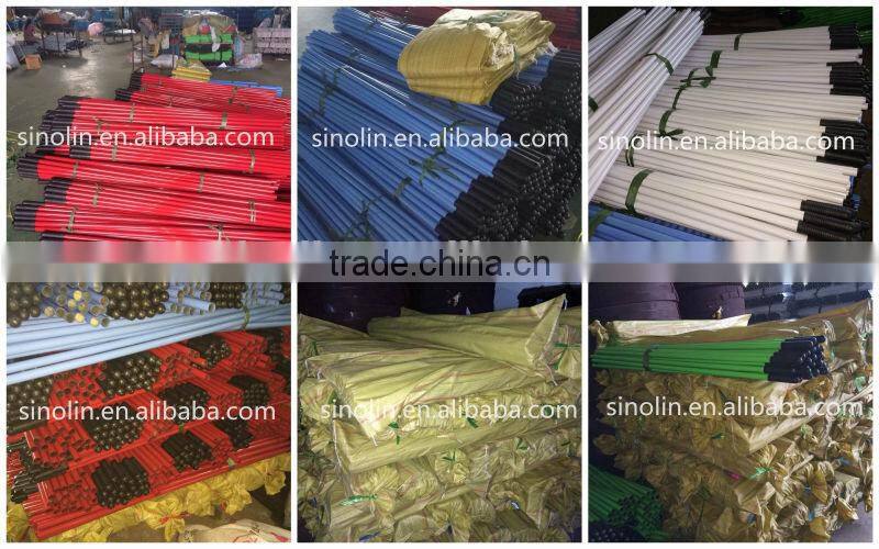 pvc coated broom metal stick , metal broom stick