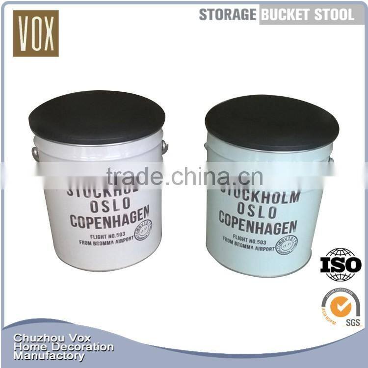 Hot sale best price furniture living room metal storage ottoman