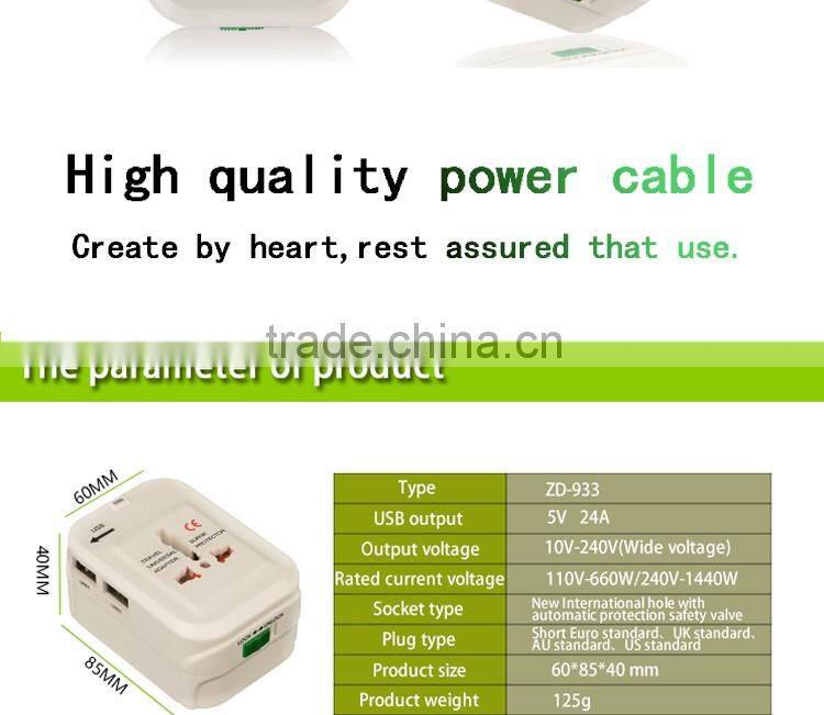 travel USA Non Ground Universal adapter Universal Travel Adapter