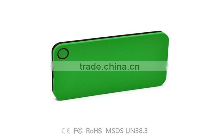 Promotion polymer ultra thin power bank 6000mAh for mobile phone portable charger universal power bank With LED Flashlight