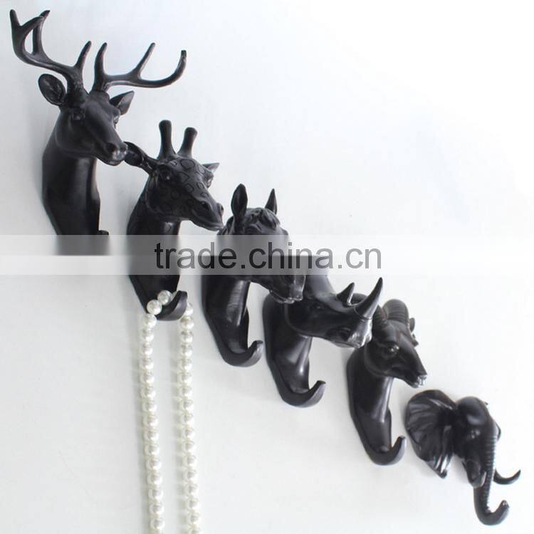 American high quality cap hook deer head wall decor resin