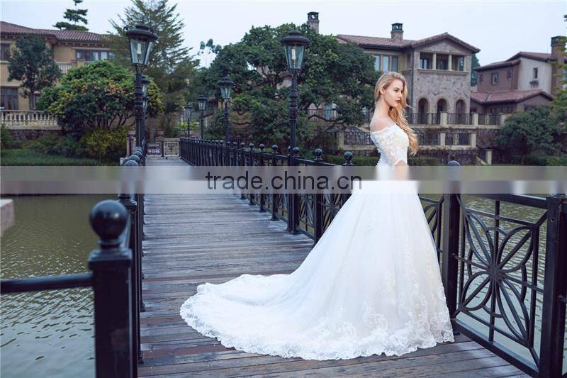 2016 New Design Custom Made beaded trim straps for wedding dress
