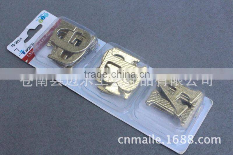 Eco-friendly DIY adhesive golden glitter letter sticker