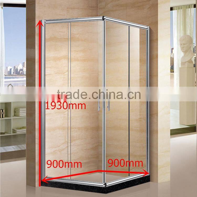 6mm glass square corner cheap shower cabin S6003