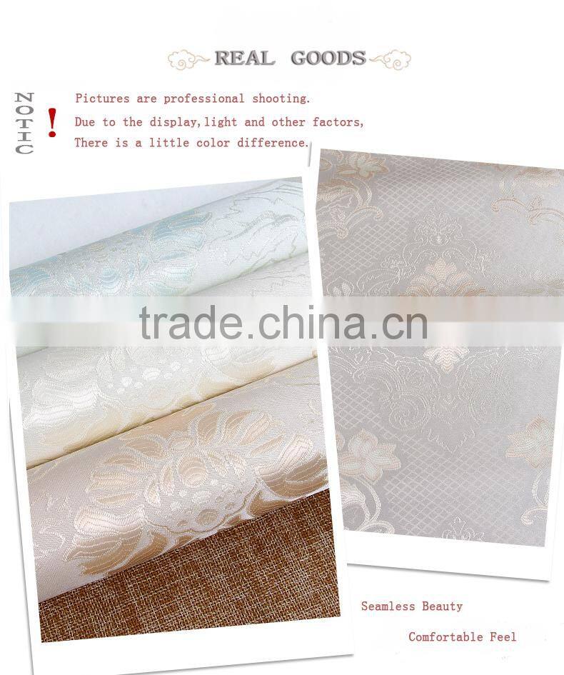 polyester non-woven compound jacquard wallpaper for roof decoration wallpaper with the image of the city wall non woven wallpape