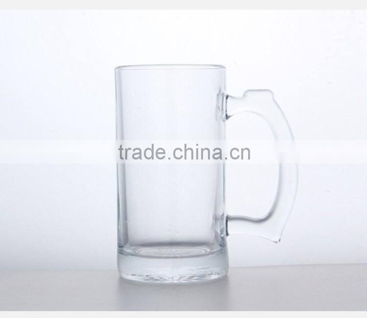 Wholesale high quality customized fancy all types beer glass mug with handle