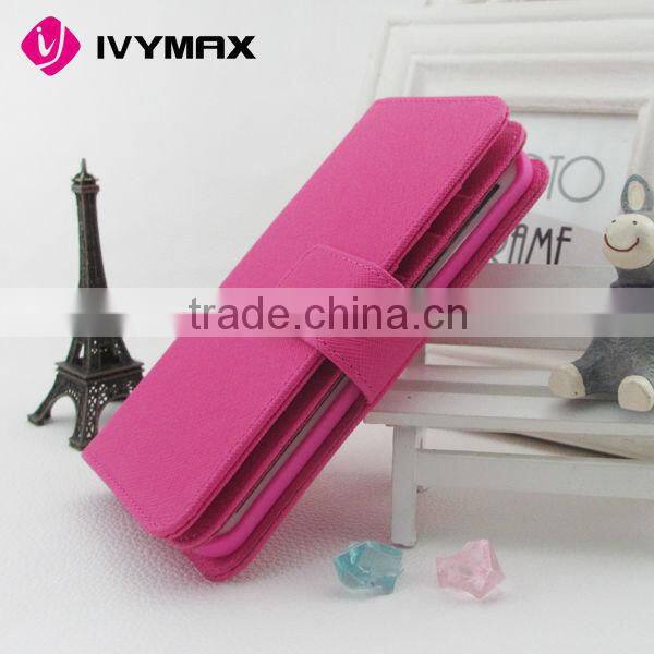 Good quality cover case for samsung galaxy s6 edge PU TPU leather wallet case