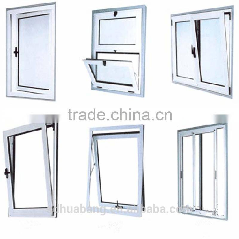 pvc window profiles with 5 chambers 65 casement frame/China factory