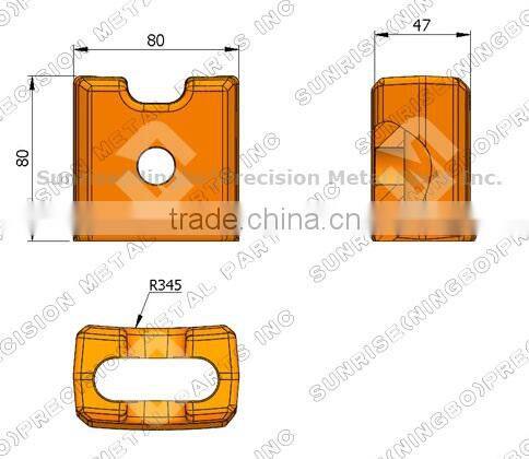 WS-BLOCK Foundation drilling core barrel cutting tools quick change holder weld on replaceable blocks