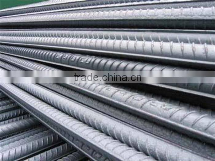 HRB400E HRB400 HRB500 Hot Rolled Screw Thread Steel Bar / Ribbed Steel Bar