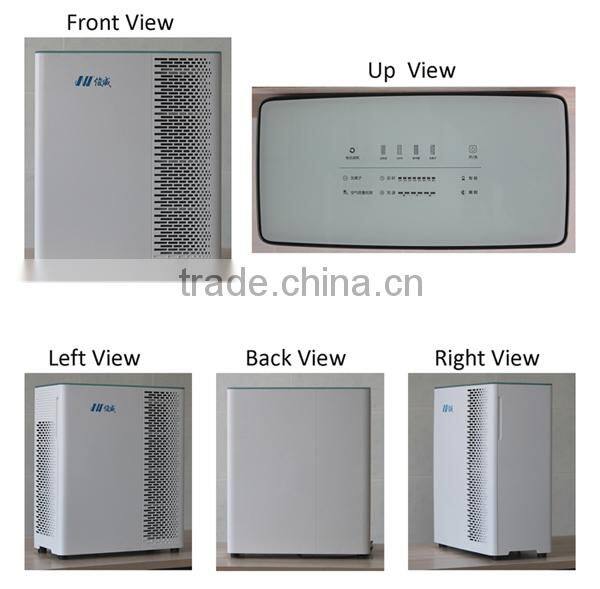 Dust sensor Home Air Purifier with ionizer HEPA filter Active Carbon for smoke office bedroom