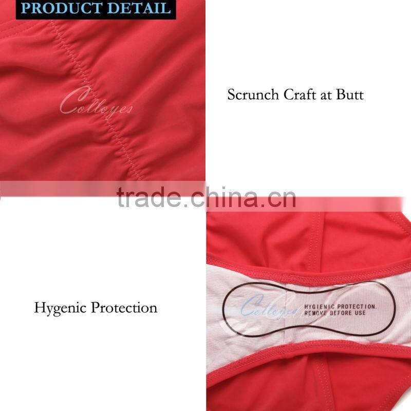 2016 New Sexy Red One-piece Swimsuit with Fringe and Side Cut-outs Colloyes