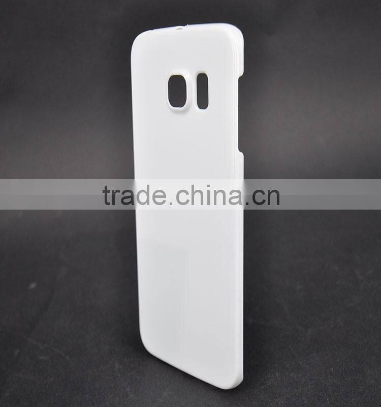 100% pure plastic coated case blank sublimation coated cover for samsung s6 edge