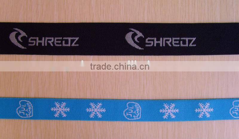 Gold lurex jacquard elastic webbing