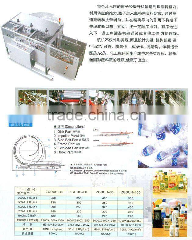 Automatic Unscramble bottle machine