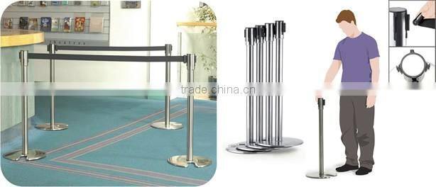 Bottom price best sell 3meters flexible belt barriers