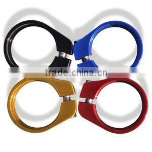 anodized aluminum alloy bike bicycle seat post clamp