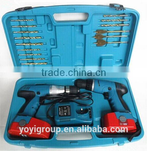 18V Cordless Impact Drill Set
