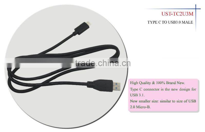 High Speed 3 M USB 3.1 Type C to USB3.0 male For Nokia N1 Tablet &Mobile Phone macbook cable