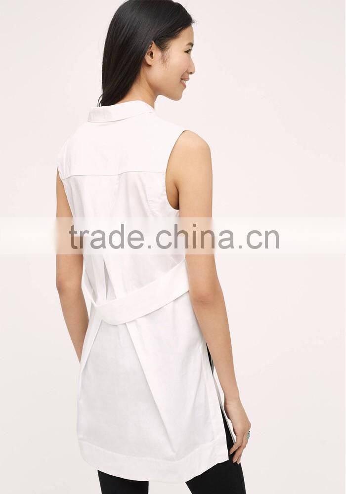 Ladies tops images sleeveless buttondown india wholesale cotton tunic