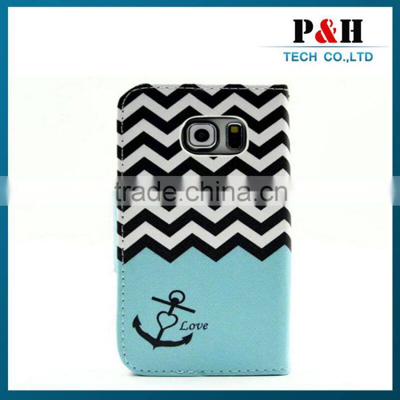 High Quality Luxury for Samsung Leather Case wallet stand case with pu leather and card slots