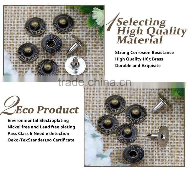 Metal Rivets Jeans Rivets for Garment,Rivets for Shoe Repair