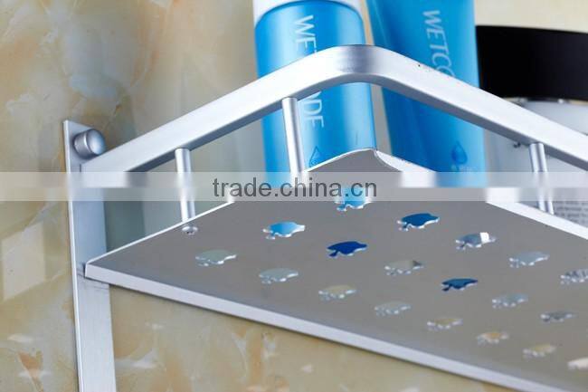 Good quality 3 layers towel bar bathroom shelf/wall shelf/bathroom accessories set top Hot!