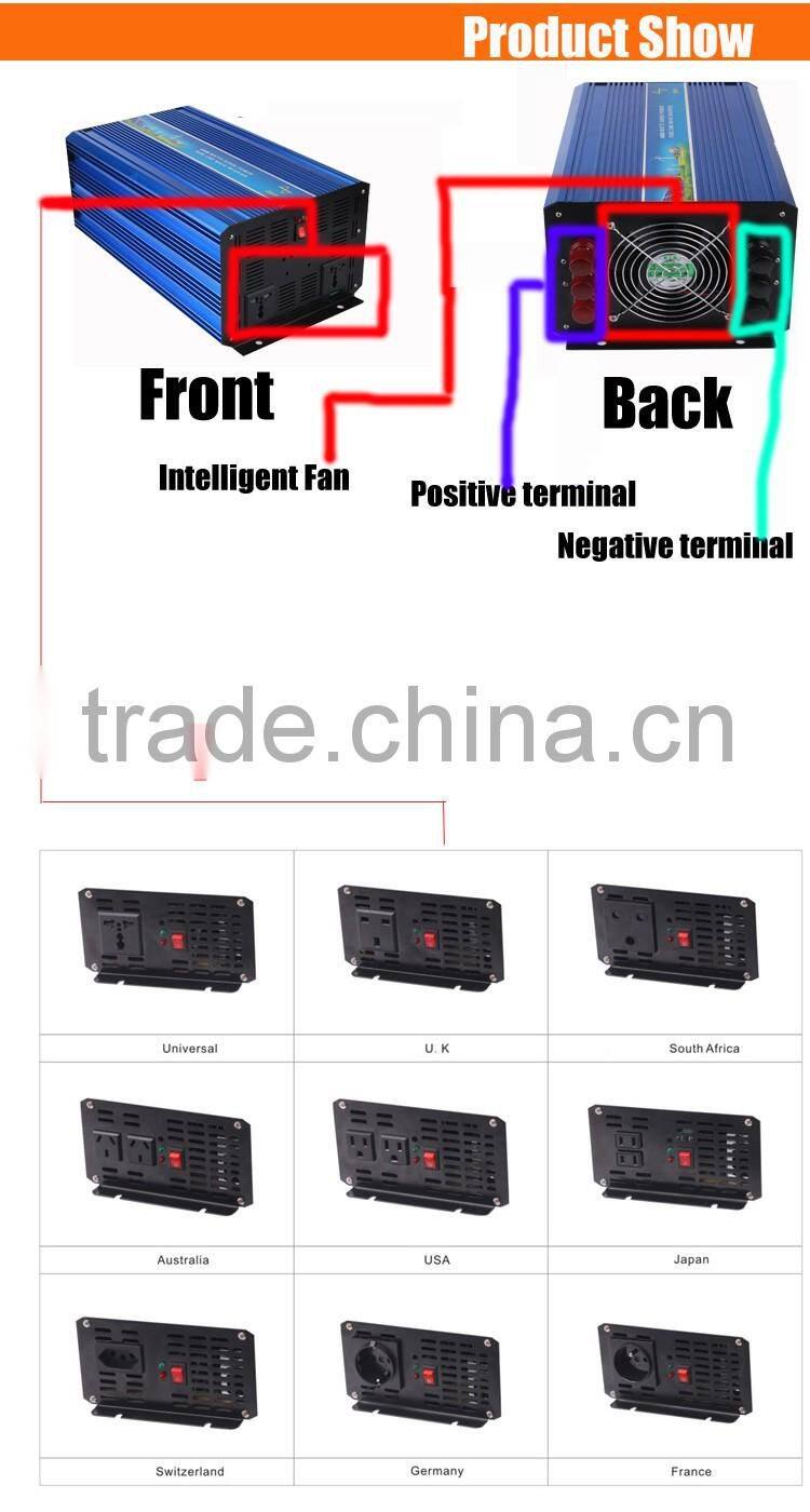 3000W For Pump Application Off Grid High Voltage 12VDC to 220V 230V 240VAC Single Phase Inverter