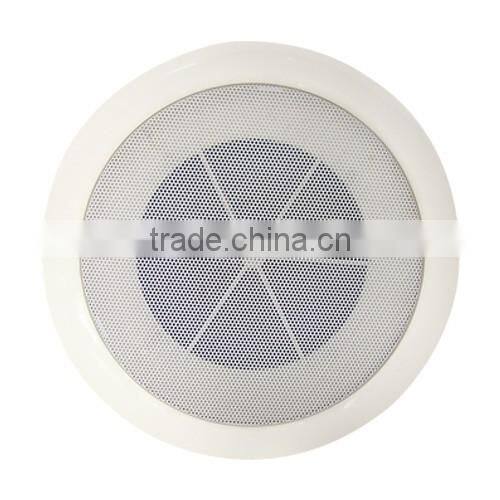 5 Inch Round White Waterproof Active In Ceiling Speaker