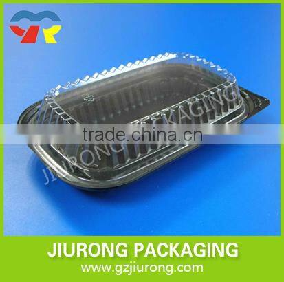 disposable Clear food grade container plastic food grade deli container roast chicken box