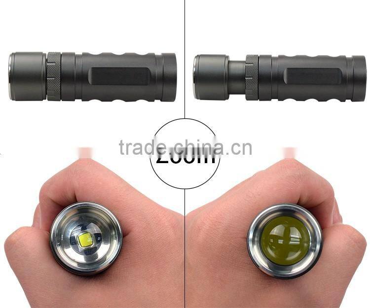 zoom flashlight aluminum torch 26650 xml2 xml focusing flash light