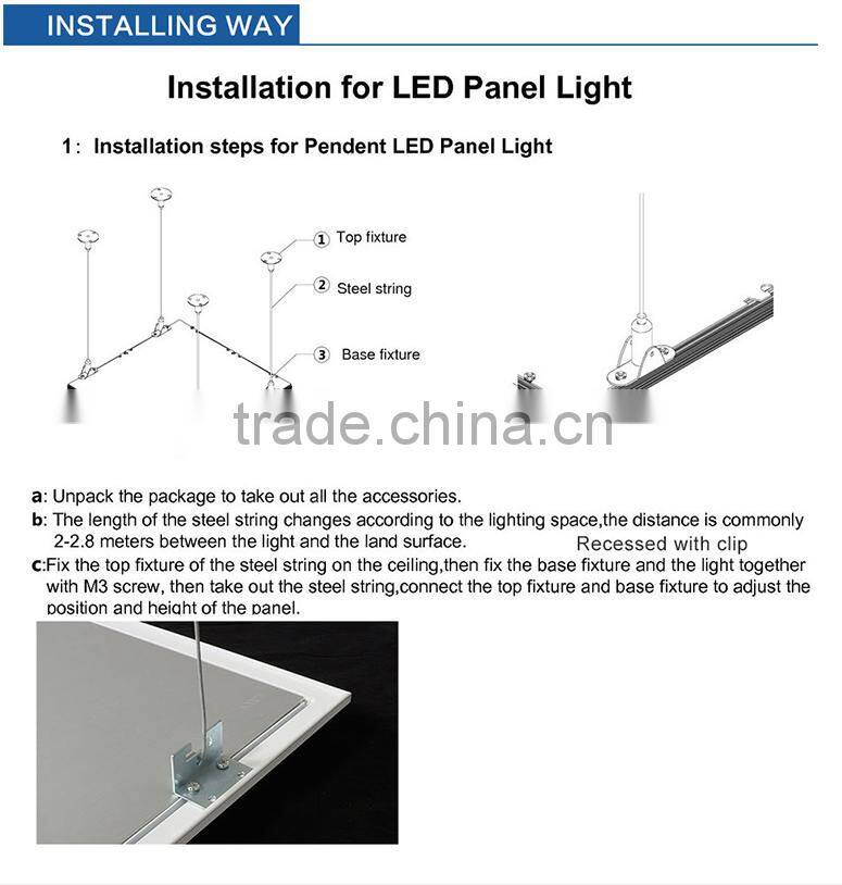 54W LED 30x120 cm led panel lighting for residential, office