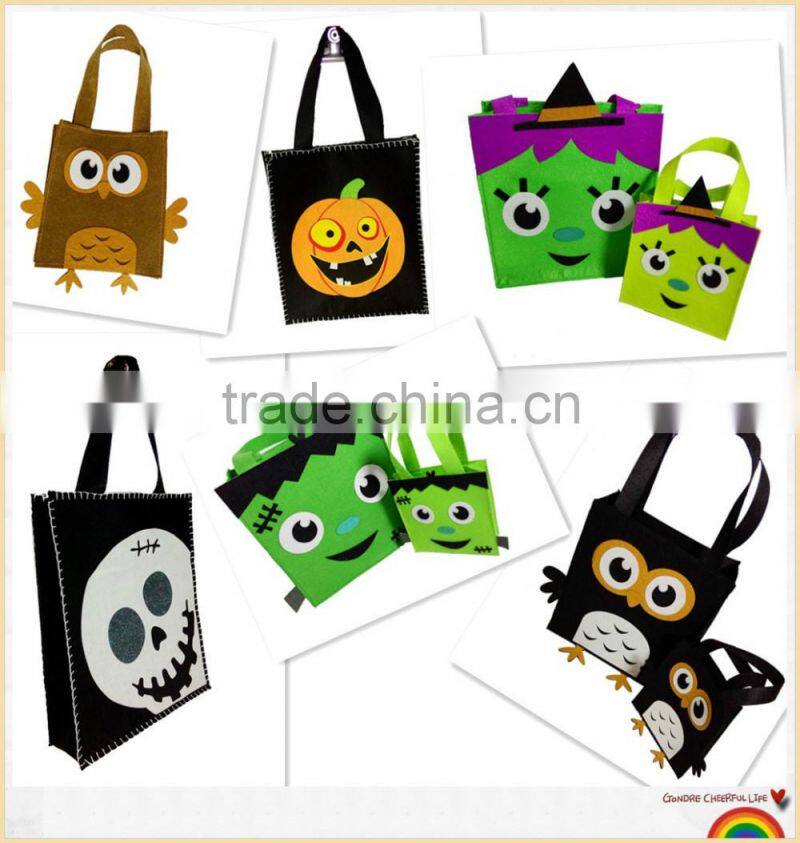 Branded felt fabric shopping bags