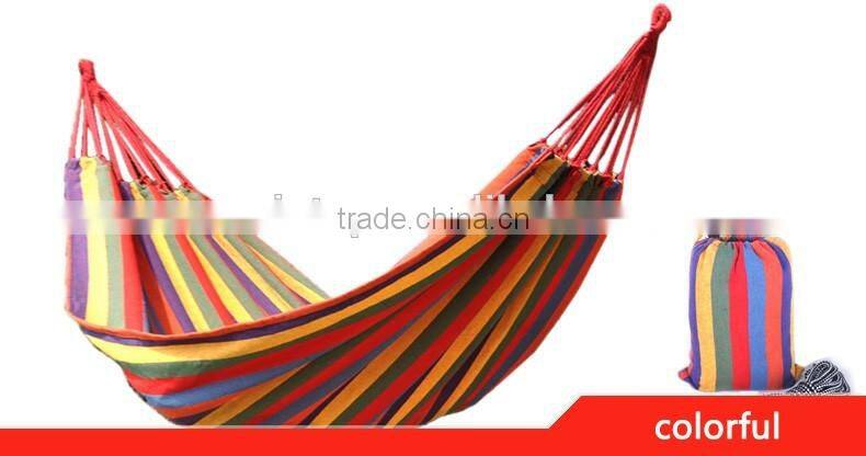 Colorful Parachute Canvas Fabric Travel Camping Hammock