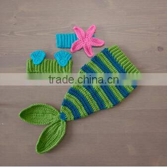 baby Crocheted Mermaid Tail Costume