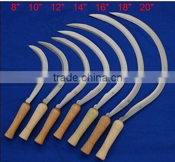 Garden and agriculture harvest steel grass farming sickle