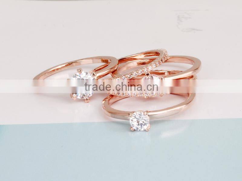 New Wear 5 Pcs Rings To One Plated 18kgp Gold 2 Gram Gold Ring